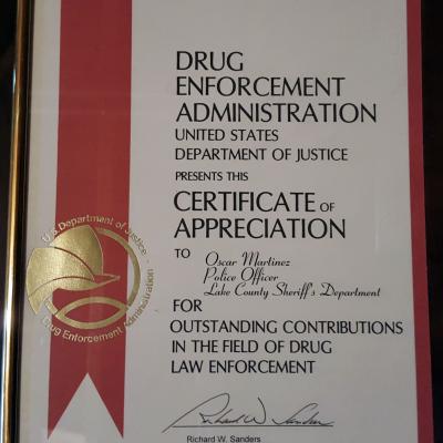 DFA Certificate of Appreciation
