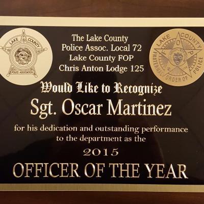 Oscar Martinez - 2015 Officer of the Year