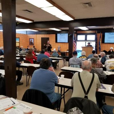 02-12-18 Sheriff speaks to Local 1010 retirees