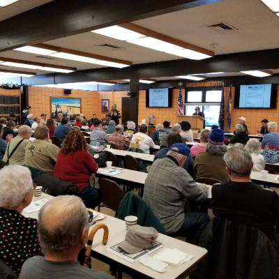 02-12-18 Sheriff speaks to Local 1010 retirees